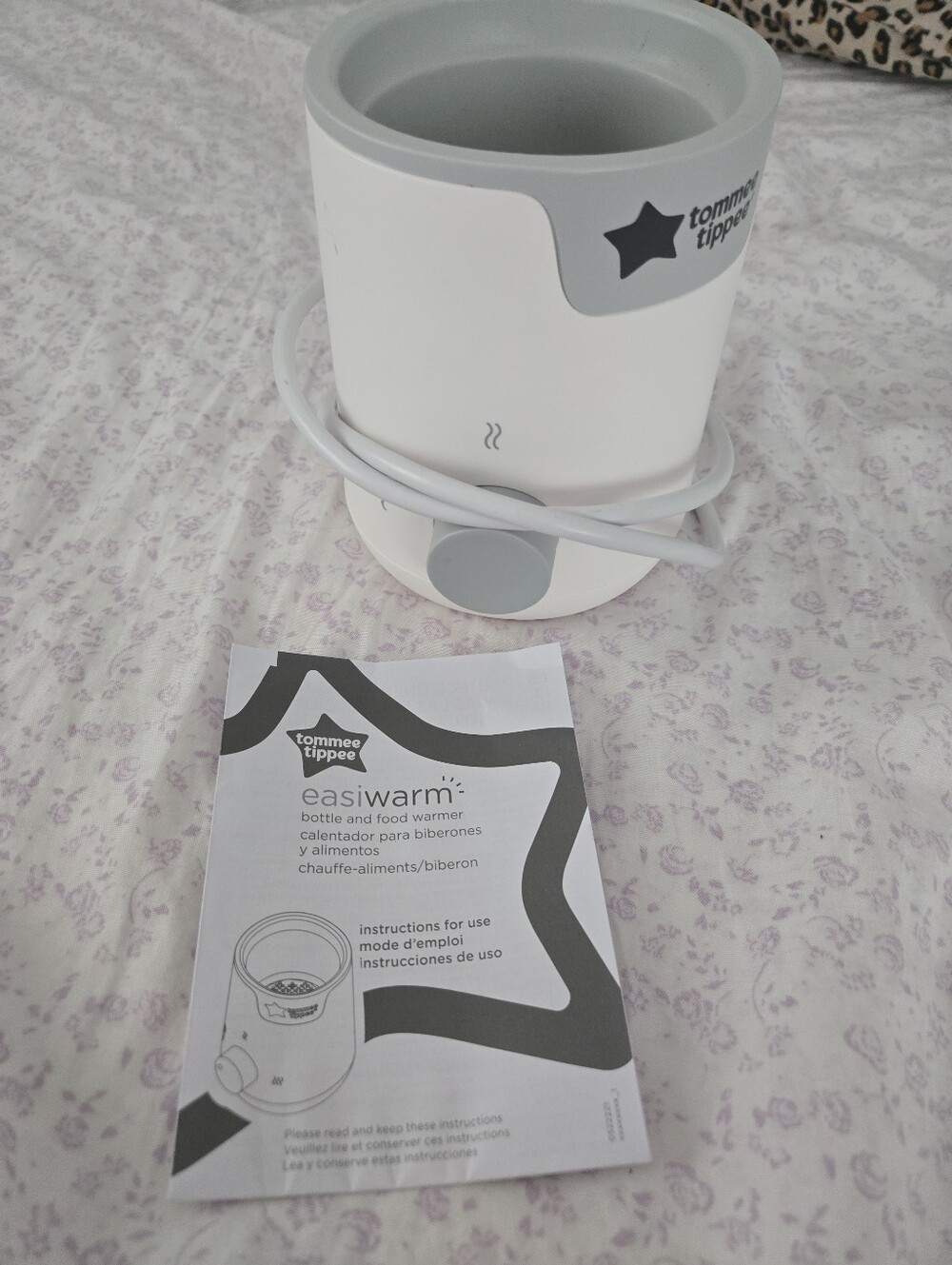 Tommee Tippee EasiWarm Bottle & Food Warmer - White & Light Gray